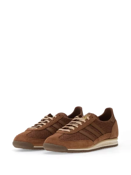 Csíkos sneaker Adidas autogrammal barna