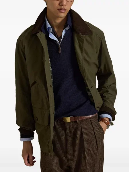 Șosete Polo Ralph Lauren cu broderie în carouri de flanelă verde