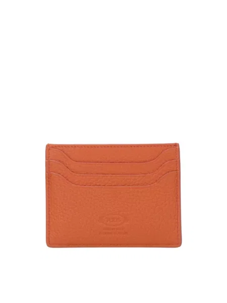 Portfel Tod's skórzany pomarańczowy