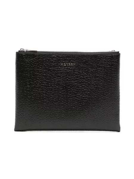 Nerka Alexander Mcqueen skórzana czarna