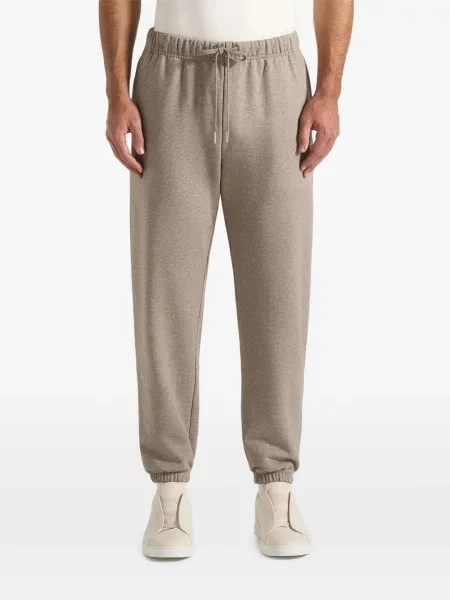 Kalhoty Manière De Voir s výšivkou hnědé