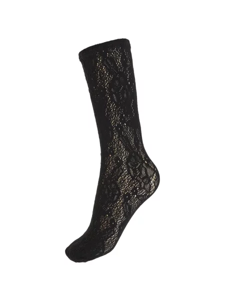 Чорапи Wolford на цветя черно