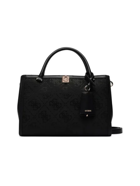 Guess Torebka Audrey Logo czarny