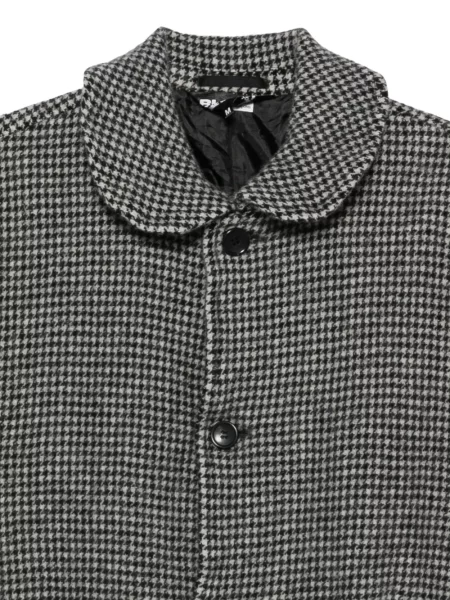 Gulerat palton Black Comme Des Garçons cu model pepito negru