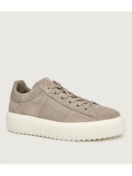 Hogan Sneakers H-STRIPES | piele întoarsă bej