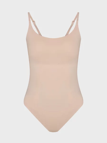 Безшовне боді Calvin Klein бежеве