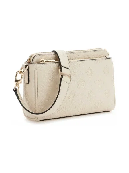 Guess Kabelka Cresidia II Mini Écru biela