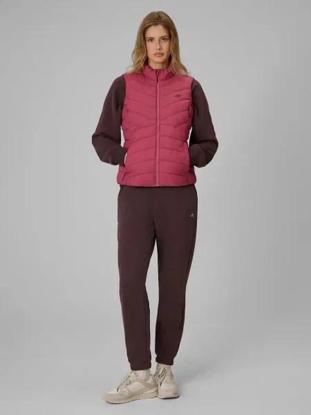4F Kamizelka puchowa pikowana CITY JACKETS M różowa