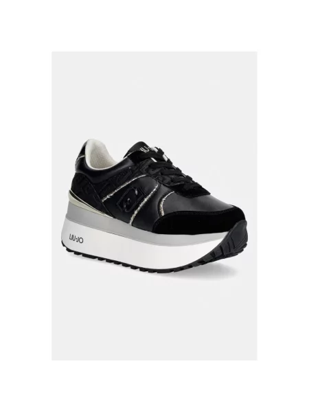 Sneakersy Liu Jo skórzane czarne