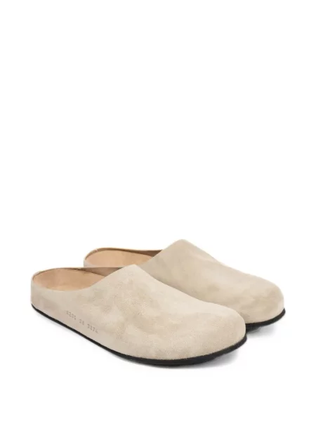 Szarvasbőr lapos talpú mules Common Projects szürke
