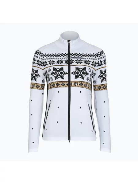 Női thermo pulóver Newland Jadis Full Zip white/black Jadis Full Zip fehér