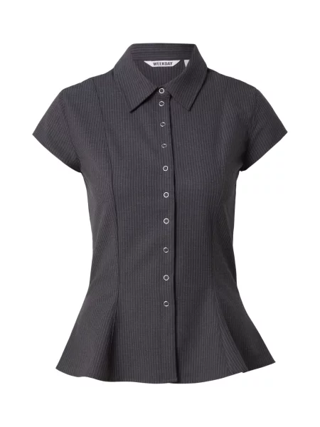 WEEKDAY Bluză Noah gri negru