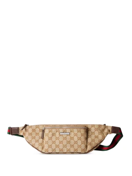 Cu centură curea Gucci din canvas