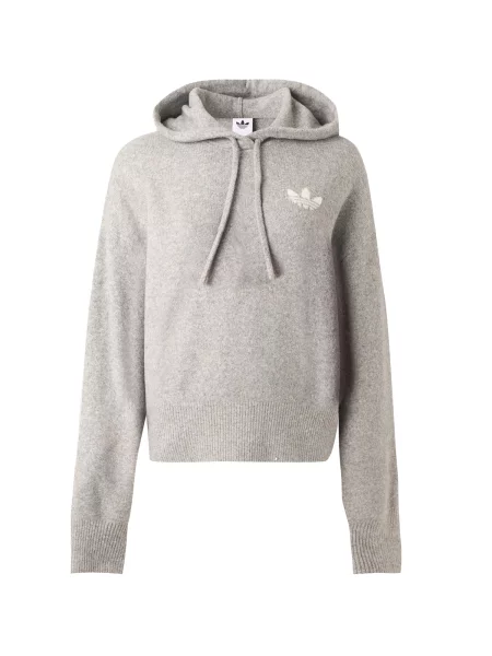 ADIDAS ORIGINALS Pulover ESSENTIALS amestecat / alb gri