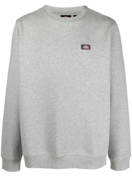 Hanorac crewneck Dickies Construct cu decolteu rotund cu autograf gri