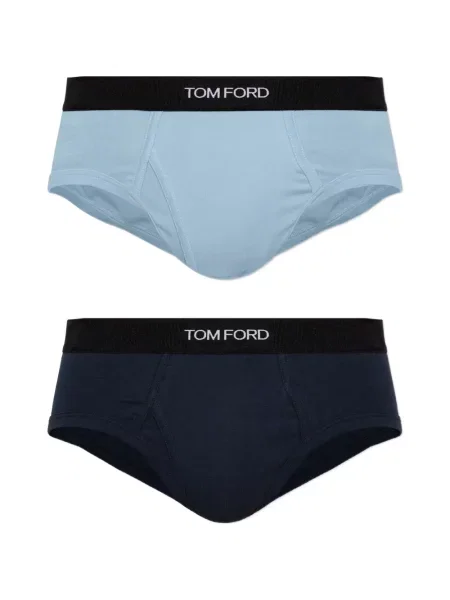 Chiloți multipac Tom Ford cu autograf albastru