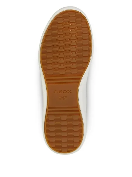 Sneakerși Geox din piele alb
