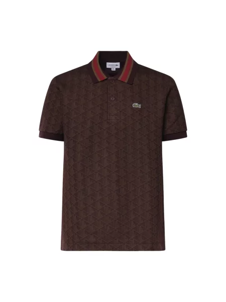 Koszulka polo Lacoste klasyczna brązowa