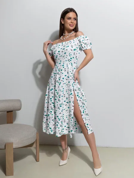 Платье миди Issa Plus белое