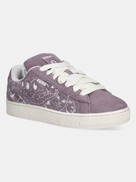 Σουέτ αθλητικά παπούτσια Puma x RIPNDIP Suede XL μοβ μωβ