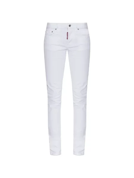 Blugi skinny Dsquared2 skinny fit alb