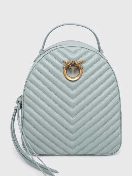 Rucsac Pinko din piele albastru