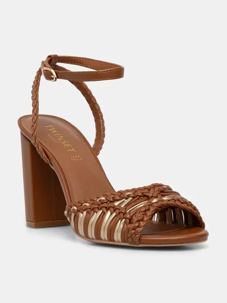 Twinset sandali rjava