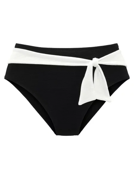LASCANA Slip costum de baie negru alb