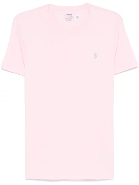Polo Polo Ralph Lauren din fleece cu broderie albastru
