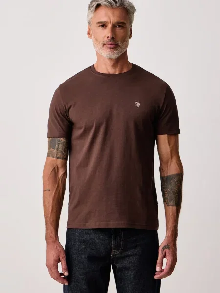 U.S. Polo Assn. tričko pánske DHM hnedá