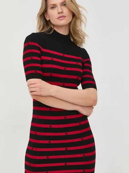 Сукня Red Valentino midi облягаюча чорний