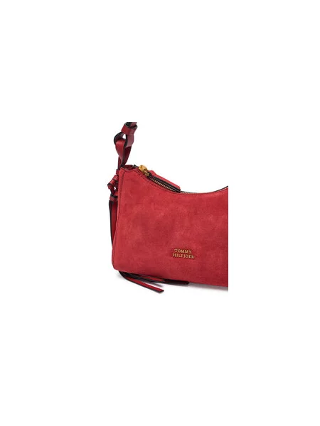 Kabelka Tommy Hilfiger Th Statement Mini Should Bag Sue Tmavomodrá červená