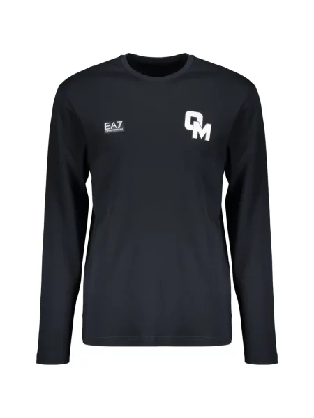 Raštuotas ilgas marškinėliai Ea7 Emporio Armani mėlyna