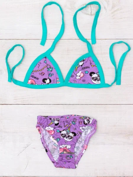 Дитячий Купальник Носи своє бузковий