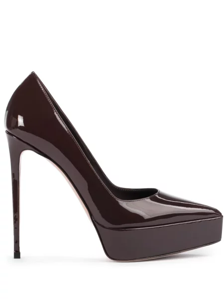 Pantofi cu toc Le Silla din piele maro