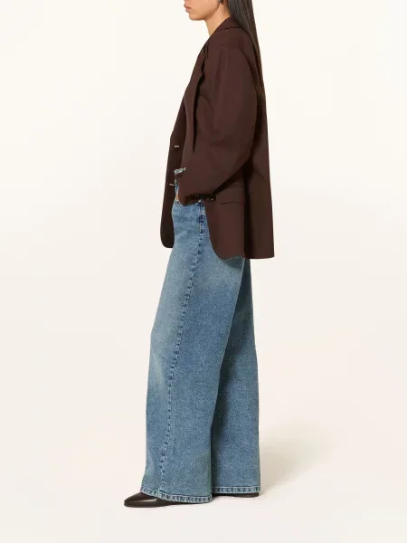 Opus Široké Džíny Miva Coastal mid joy blue modré