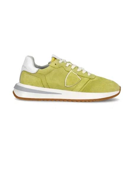 Buty do biegania Philippe Model zamszowe do biegania żółte