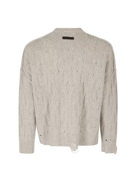 Sweter Represent wełniany brązowy