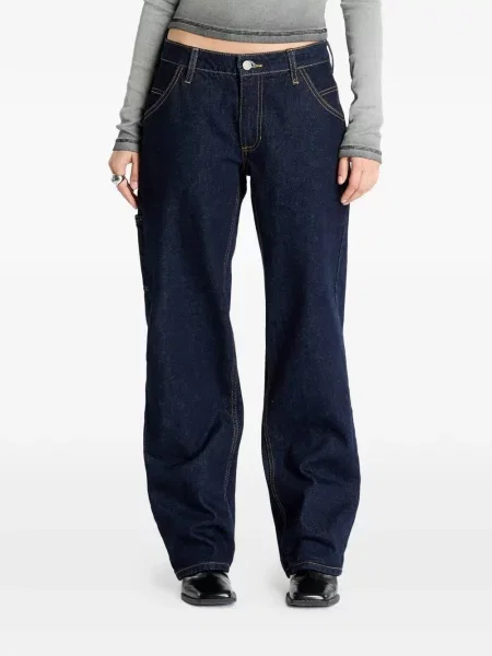 Blugi Guess cu autograf albastru