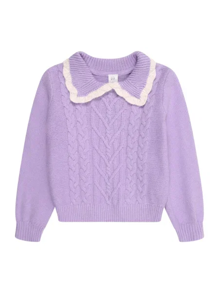 GAP Pulóver CASHSOFT lila fehér