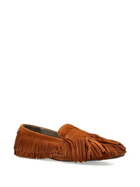 Pantofi loafer Allsaints din piele de căprioară maro