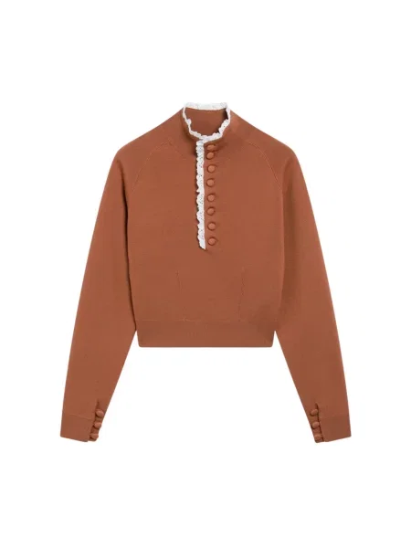 Sweter Chloe brązowy