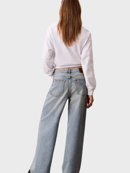 Прямі джинси Calvin Klein Jeans блакитні
