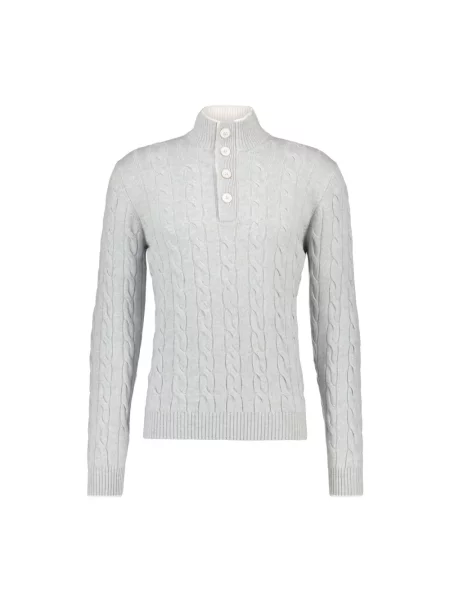 Sweter z golfem Gran Sasso szary