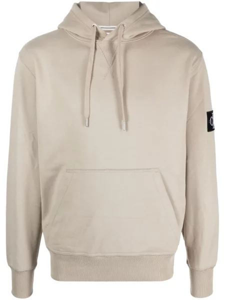 Lung hanorac cu glugă Calvin Klein cu autograf