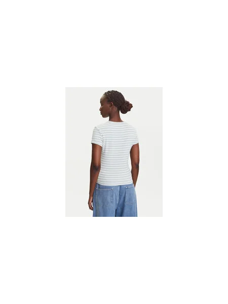 Tommy Jeans Póló Essential Slim Fit zöld