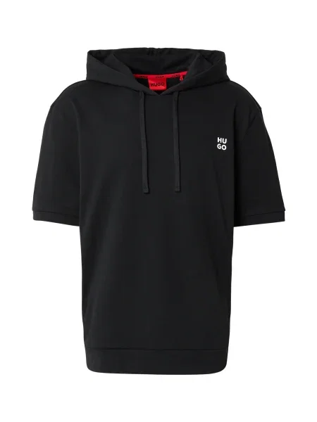 Mikina s kapucňou Hugo Boss čierna