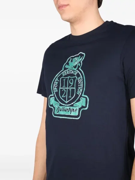 Tricou Ballantyne cu imagine albastru