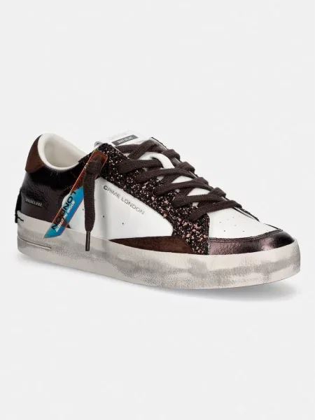 Crime London DELUXE sneakers pentru femei din piele maro