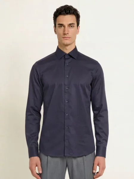 Stenströms Košile Slimline Fit tmavě / černošedá / tmavě modrá